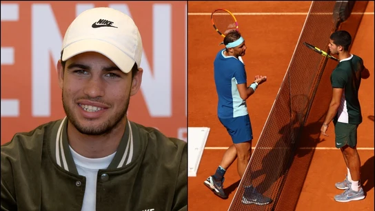 Carlos Alcaraz y Rafa Nadal Carlos Alcaraz y Rafa Nadal
