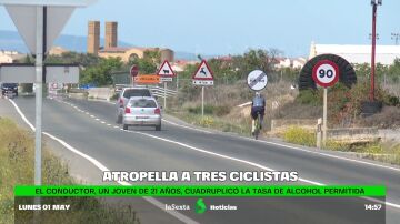 Prisión para el conductor ebrio que atropelló a tres ciclistas en Navarra