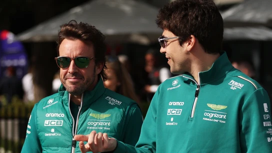 Fernando Alonso, con Lance Stroll Fernando Alonso, con Lance Stroll