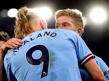 Haaland y Kevin de Bruyne