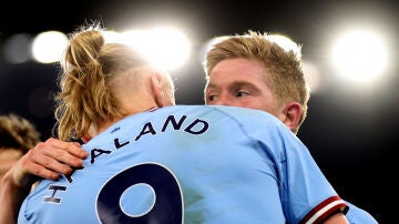 Haaland y Kevin de Bruyne