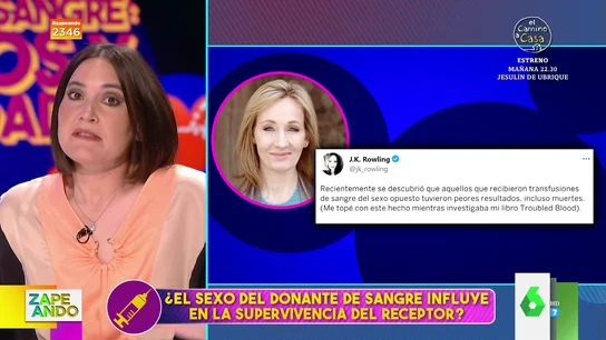Boticaria García contradice a J.K Rowling: No, el sexo del donante no influye en la supervivencia del receptor Boticaria García contradice a J.K Rowling: No, el sexo del donante no influye en la supervivencia del receptor