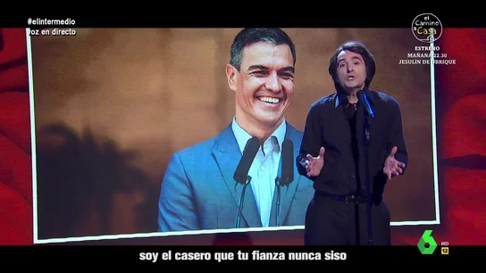 'Raphael' promociona el plan de vivienda de Pedro Sánchez en El Intermedio: "Estoy aquí para alojarte" 'Raphael' promociona el plan de vivienda de Pedro Sánchez en El Intermedio: "Estoy aquí para alojarte"