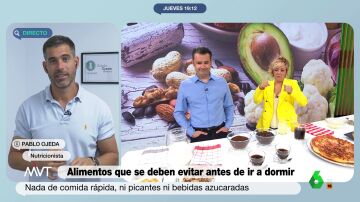 Pablo Ojeda desvela cuánto tiempo tienes que esperar para irte a dormir después de cenar y qué alimentos debes evitar