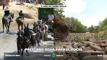 Los romeros se revuelven contra la Junta tras pedir un desembalse de agua para el bautismo de El Rocío: "No queremos un desperdicio"