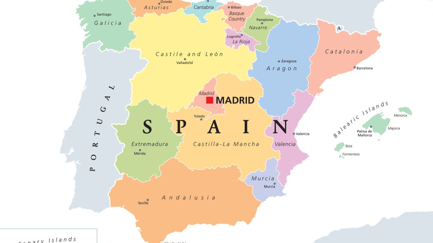 Mapa de Espa&ntilde;a