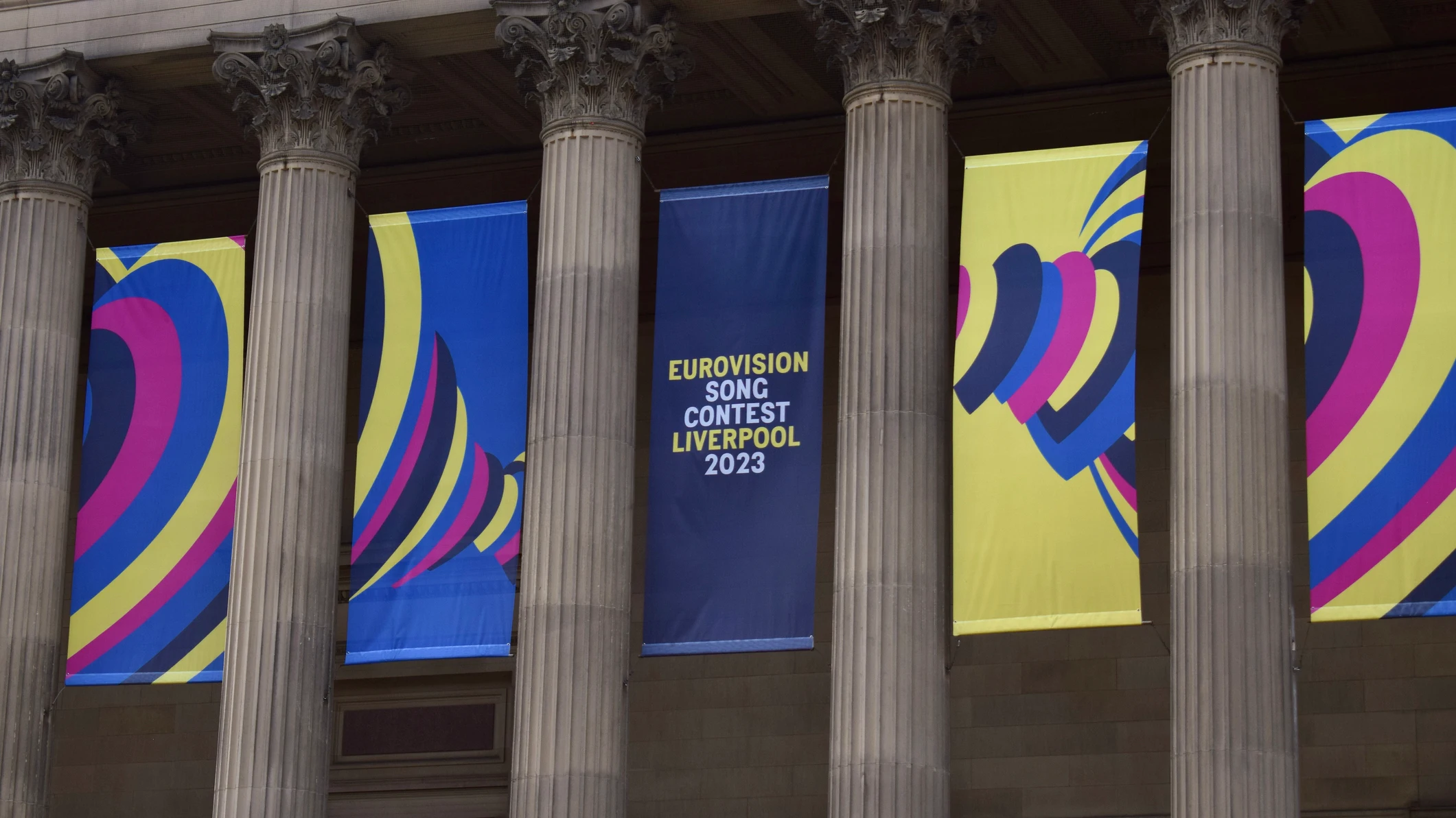 Cartel de Eurovisión 2023 en Liverpool Cartel de Eurovisión 2023 en Liverpool