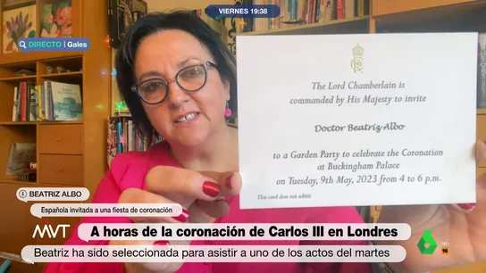 Beatriz Albo, española invitada a la coronación de Carlos III  Beatriz Albo, española invitada a la coronación de Carlos III