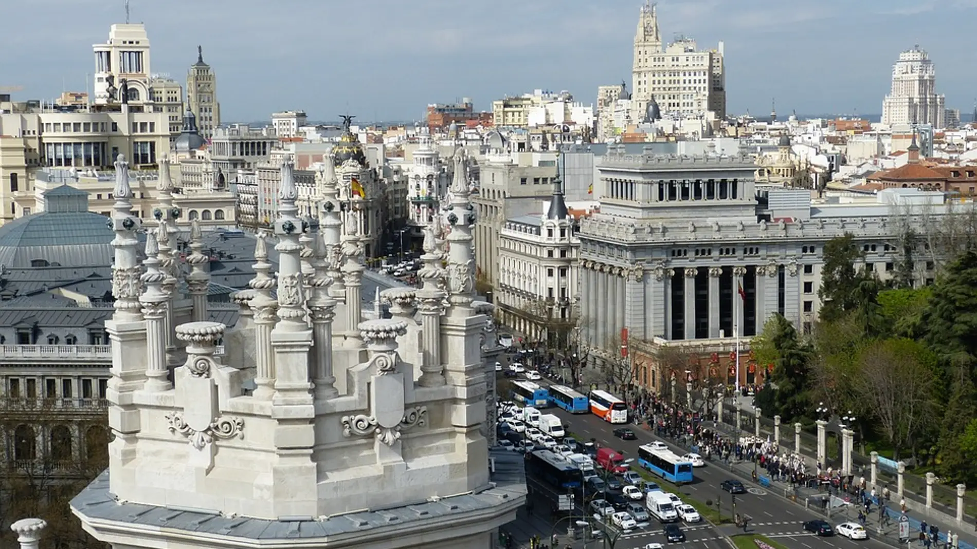 Vista de la calle Alcalá de Madrid