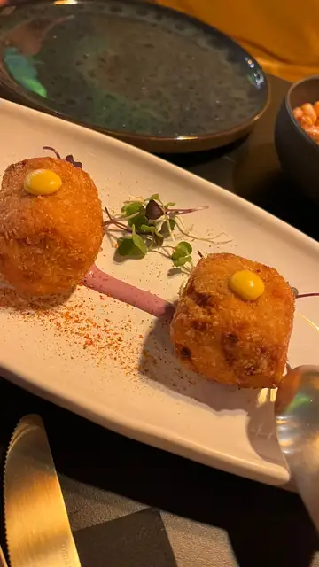 Croquetas de ají de gallina del restaurante Pucará Croquetas de ají de gallina del restaurante Pucará