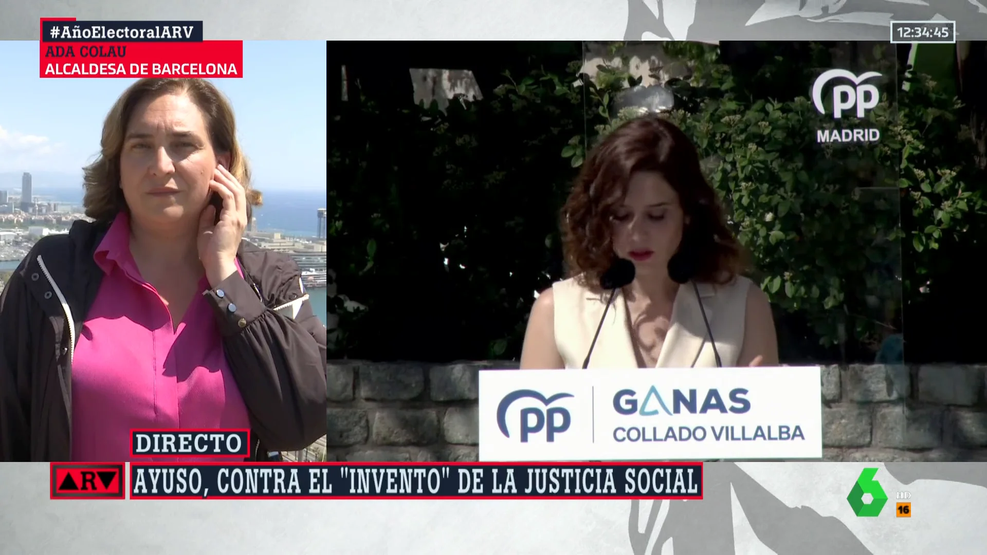 Ada Colau responde Ayuso