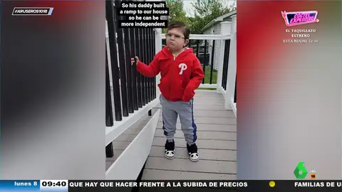 Un niño consigue caminar después de luchar durante 5 años contra un tumor cerebral
