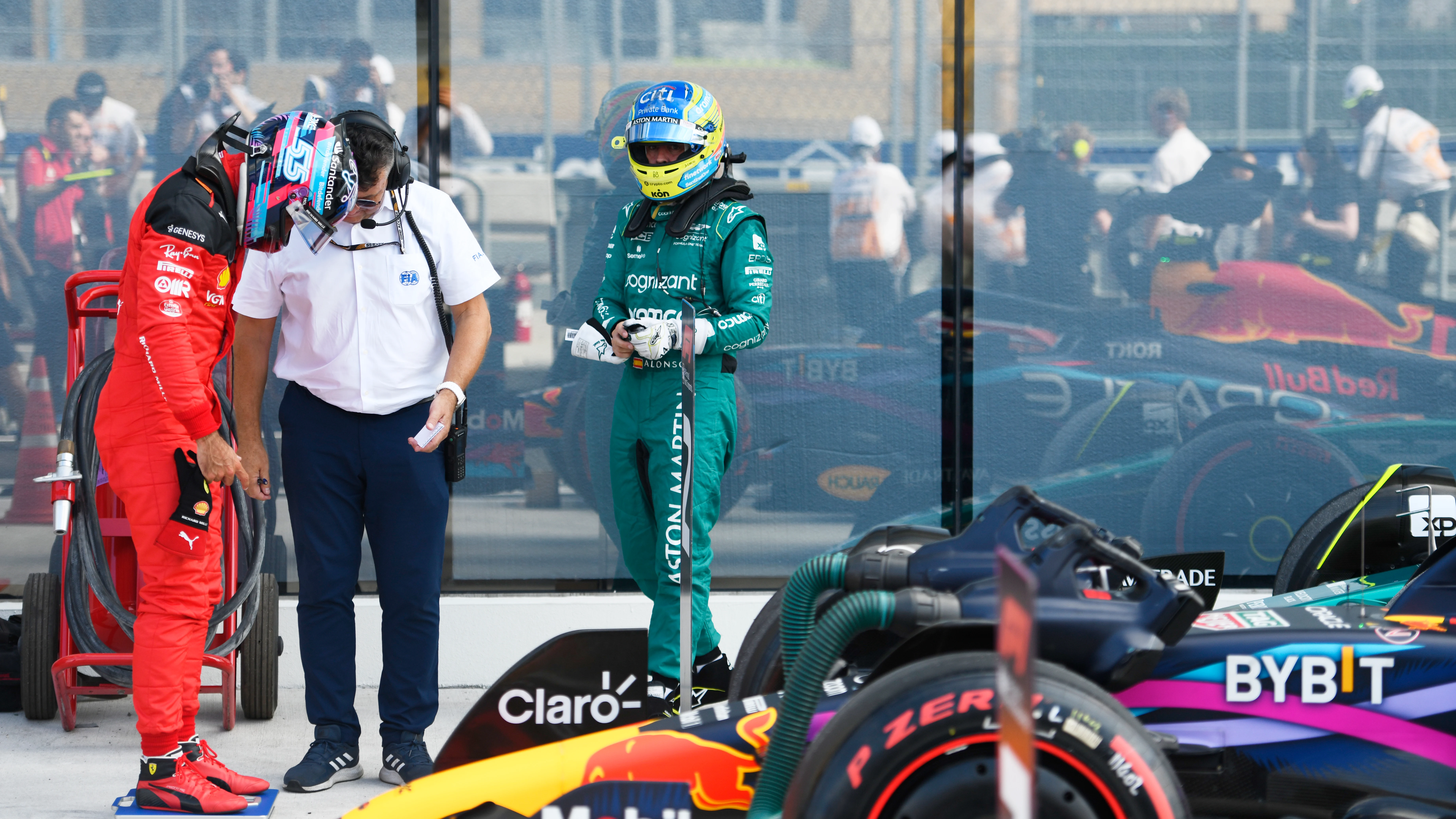 Carlos Sainz y Fernando Alonso