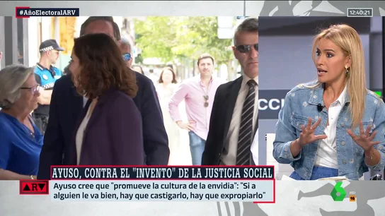 Afra Blanco, carga contra Ayuso: "La lucha de clases persiste a consecuencia de personas como ella" Afra Blanco, carga contra Ayuso: "La lucha de clases persiste a consecuencia de personas como ella"