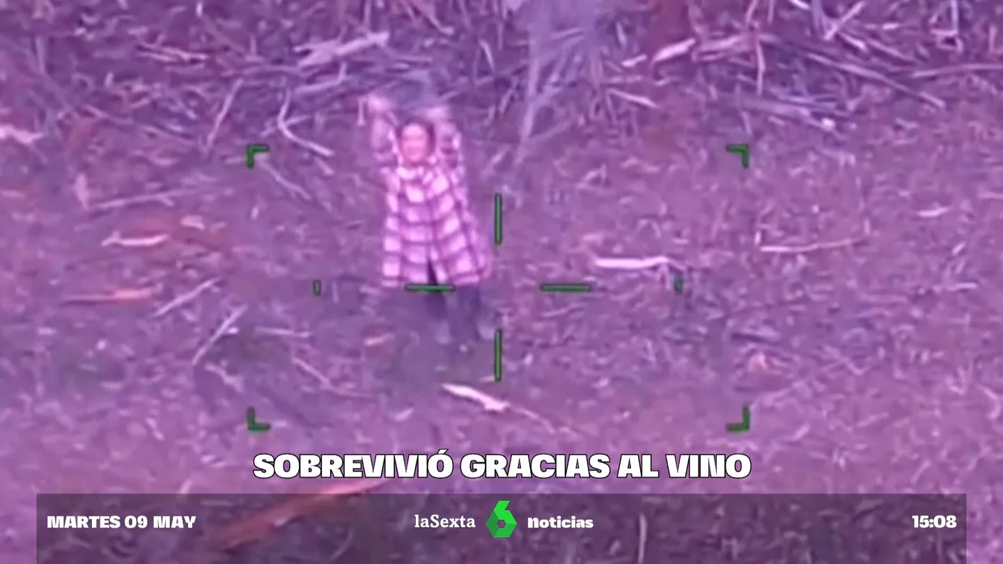 Perdida durante días en un inhóspito bosque, sobrevive a base de vino y caramelos Perdida durante días en un inhóspito bosque, sobrevive a base de vino y caramelos