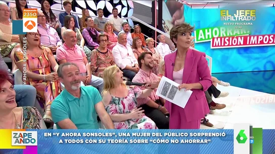 La sorprendente respuesta de una señora a Sonsoles Ónega sobre su cuenta corriente: "La tengo siempre tiritando" La sorprendente respuesta de una señora a Sonsoles Ónega sobre su cuenta corriente: "La tengo siempre tiritando"