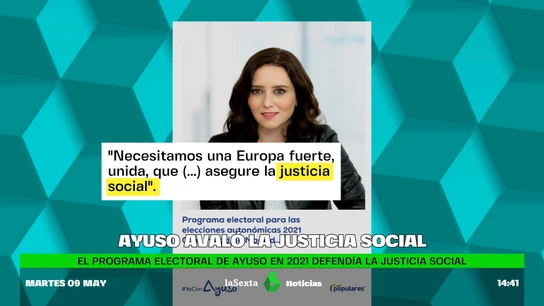 Ayuso avalo la justicia social Ayuso avalo la justicia social
