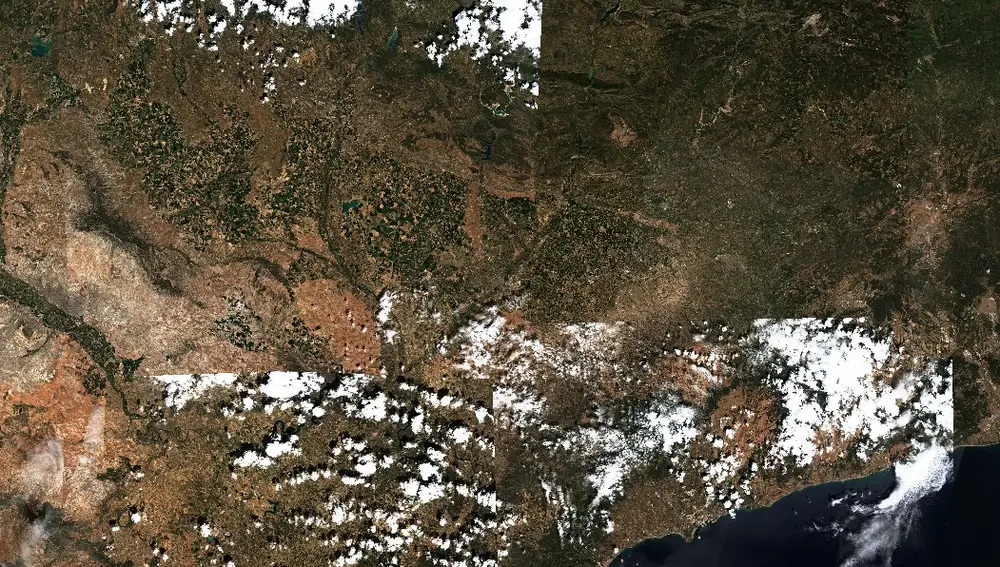 Vista satelital de Cataluña/10-05-2023