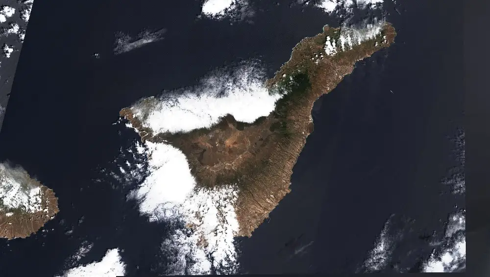 Vista satelital de las Islas Canarias/10-05-2023