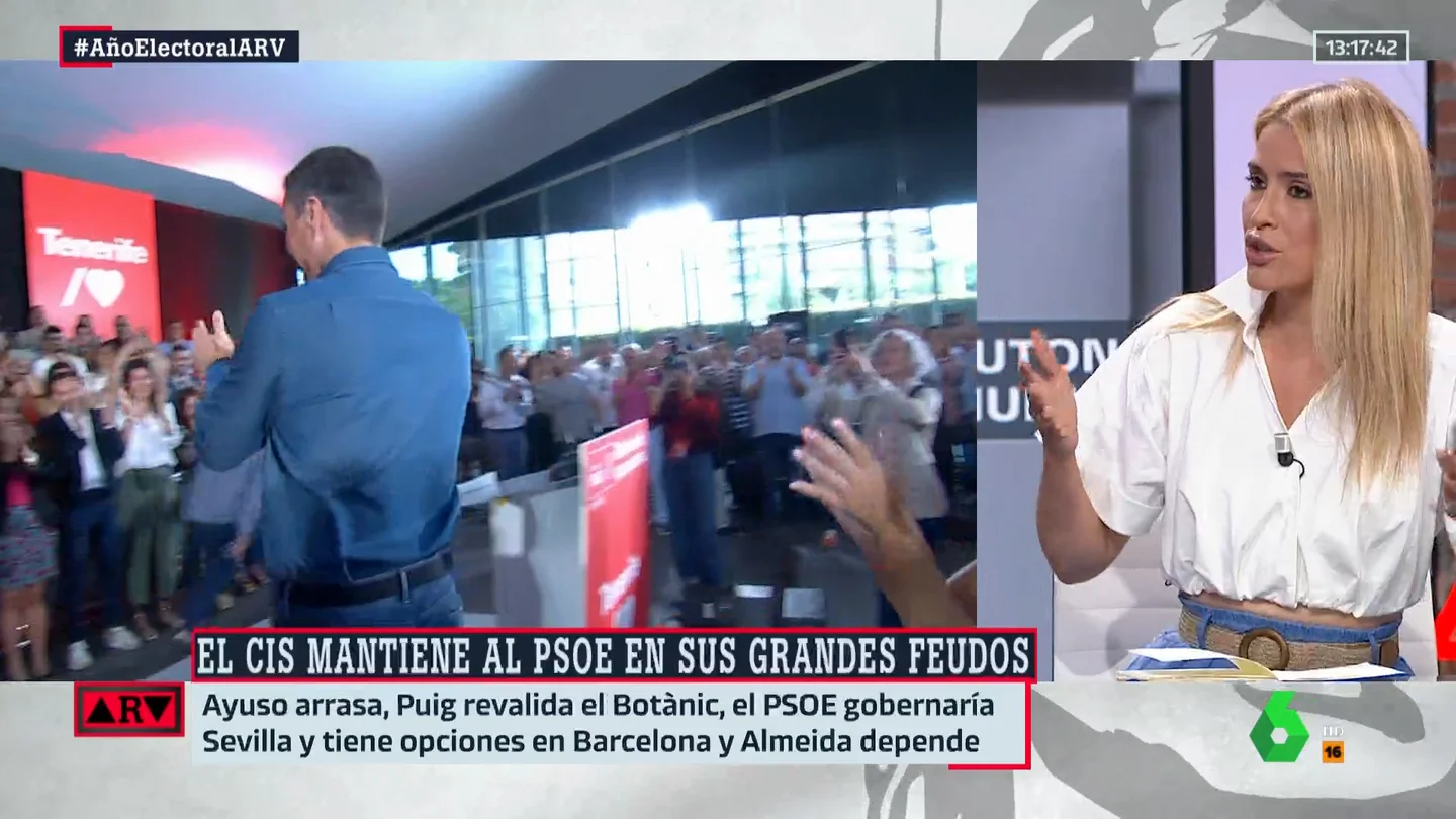 Afra Blanco responde a las críticas del PP al CIS: "Me parece una soberana estupidez" Afra Blanco responde a las críticas del PP al CIS: "Me parece una soberana estupidez"