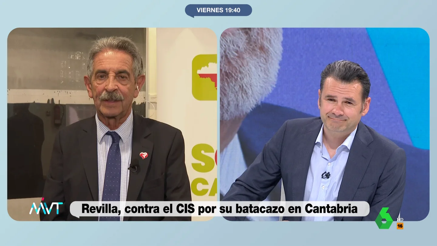 El pronóstico de Revilla sobre las elecciones del 28 de mayo: "Vas a tener ocasión de entrevistarme cuando pase esa fecha" El pronóstico de Revilla sobre las elecciones del 28 de mayo: "Vas a tener ocasión de entrevistarme cuando pase esa fecha"