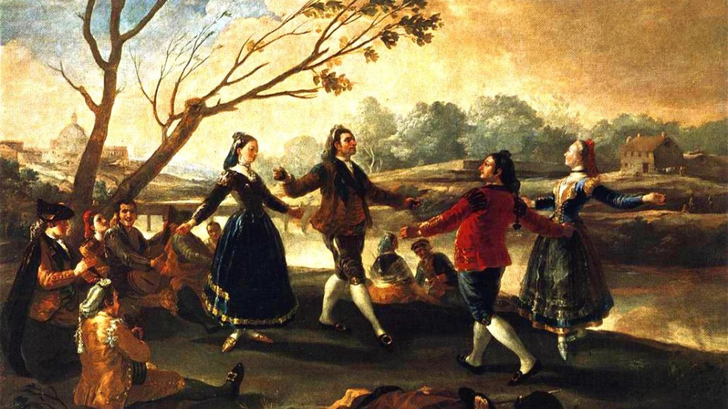 'Baile a orillas del Manzanares' Goya. 'Baile a orillas del Manzanares' Goya.