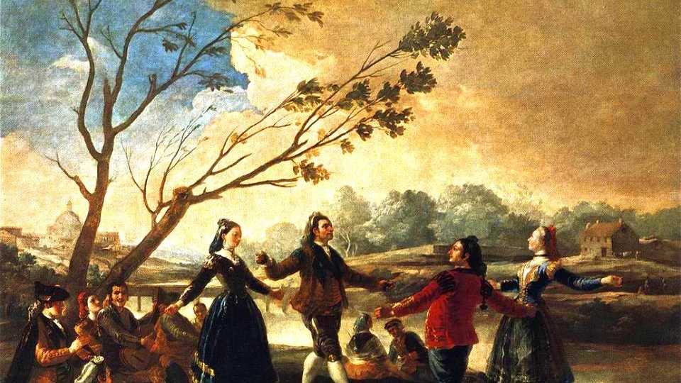  'Baile a orillas del Manzanares' Goya. 