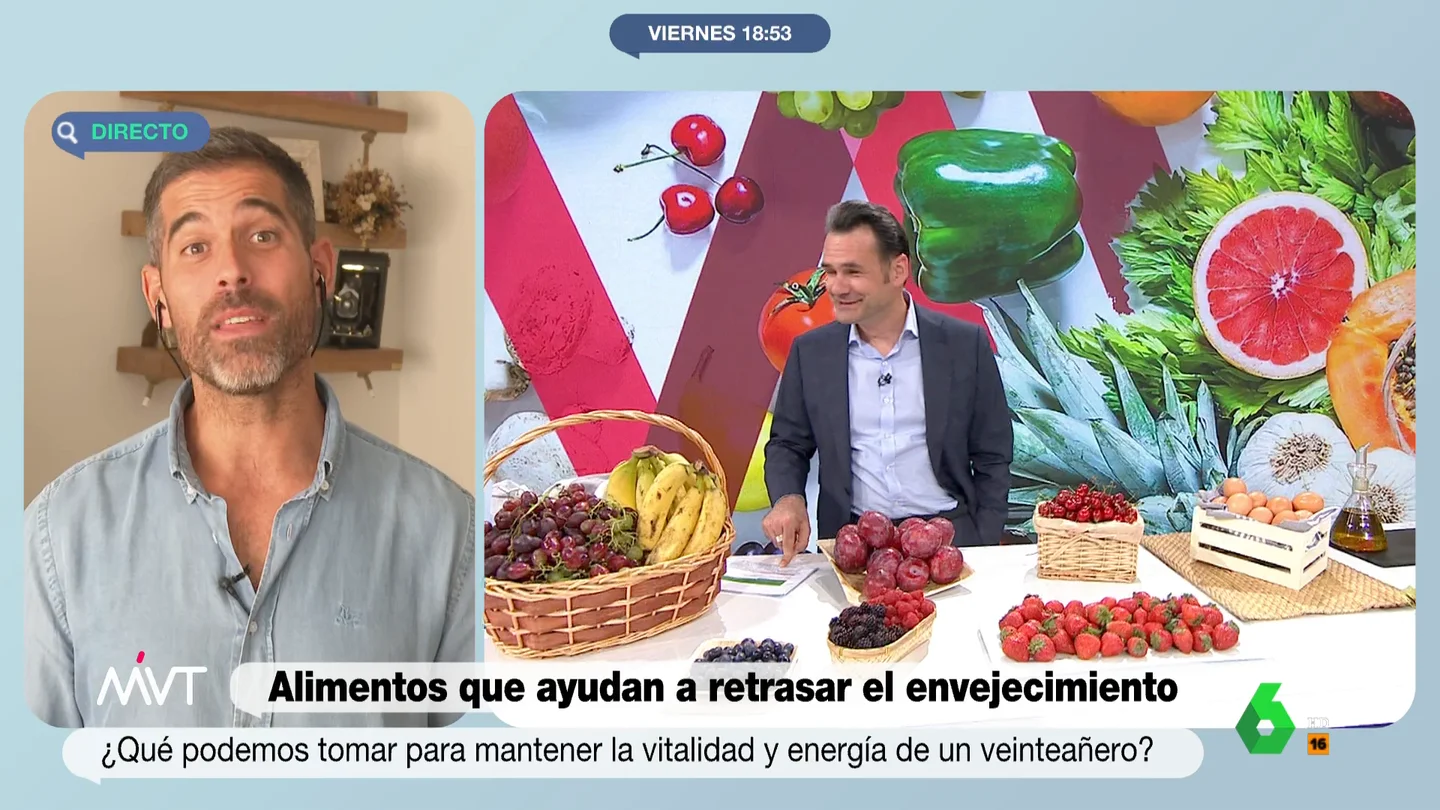 Pablo Ojeda desvela los alimentos que no pueden faltar en tu dieta para retrasar el envejecimiento Pablo Ojeda desvela los alimentos que no pueden faltar en tu dieta para retrasar el envejecimiento
