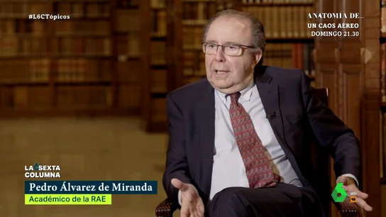 Un académico de la RAE, sobre el español y los acentos: No pondría a un ceceante de locutor de un telediario "No hay un castellano mejor que otro, el adjetivo comparativo 'mejor' no lo usamos. Hay distintos y punto", afirma tajante Pedro Álvarez de Miranda, académico de la RAE, en este vídeo donde laSexta Columna busca el 'español perfecto'.