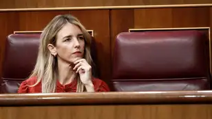 La diputada del PP Cayetana Álvarez de Toledo en un pleno del Congreso.