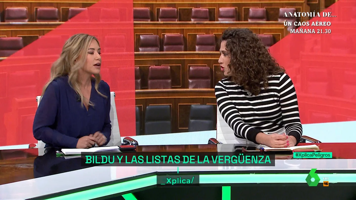 Tensión en laSexta Xplica ante los reproches de una política del PP a otra del PSOE por las listas de Bildu: "No te lo permito" Tensión en laSexta Xplica ante los reproches de una política del PP a otra del PSOE por las listas de Bildu: "No te lo permito"