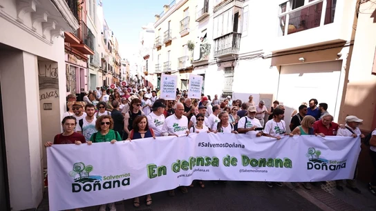 Manifestación en defensa de Doñana. Manifestación en defensa de Doñana.