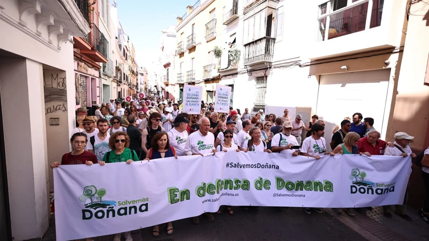 Manifestación en defensa de Doñana. Manifestación en defensa de Doñana.