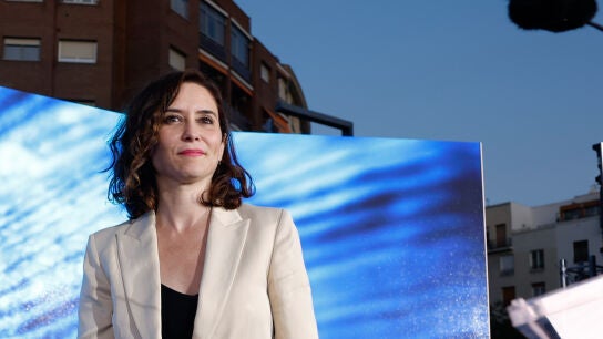 Isabel D&iacute;az Ayuso durante un acto de campa&ntilde;a