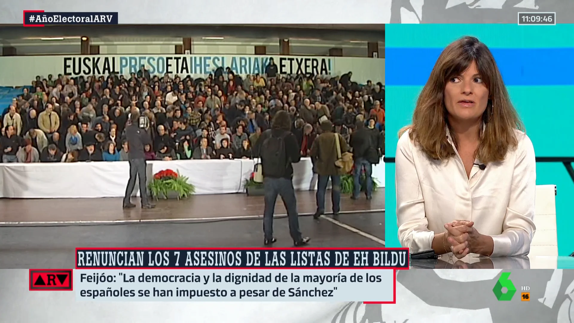 El análisis de Pilar Gómez sobre la renuncia de los candidatos de Bildu: "Debería prescindir incluso de Otegi"