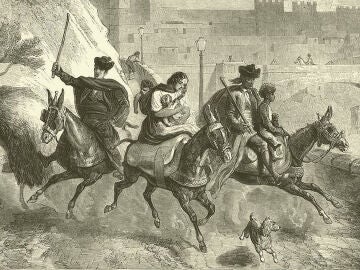 Gitanos saliendo de Toledo