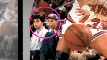 Image of the Menéndez brothers on the NBA card before being arrested for murdering their parents.