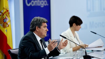 El ministro de Seguridad Social, José Luis Escrivá, en la rueda de prensa tras el Consejo de Ministros