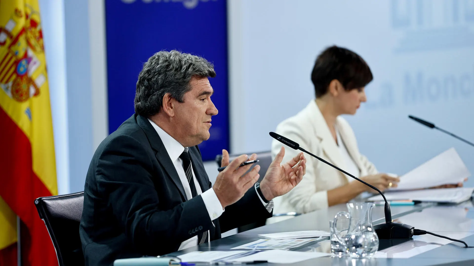 El ministro de Seguridad Social, José Luis Escrivá, en la rueda de prensa tras el Consejo de Ministros