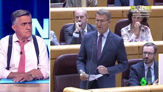 Wyoming, al ver el bronco debate entre Sánchez y Feijóo en el Senado "¿Para esto era tan importante que se vieran las caras Sánchez y Feijóo en el Senado?", se pregunta Wyoming tras presenciar el tenso cara a cara entre el líder del PP y Sánchez en la sesión de control del Senado por las polémicas listas de Bildu.