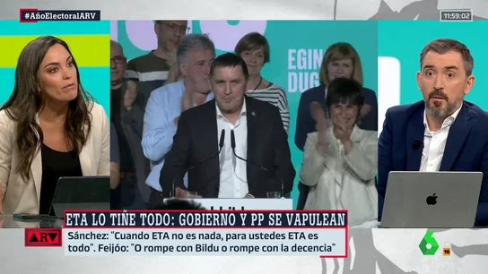 Ignacio Escolar, tajante: "Es bastante ridículo que se culpe al PSOE de lo que hace Bildu" Ignacio Escolar, tajante: "Es bastante ridículo que se culpe al PSOE de lo que hace Bildu"