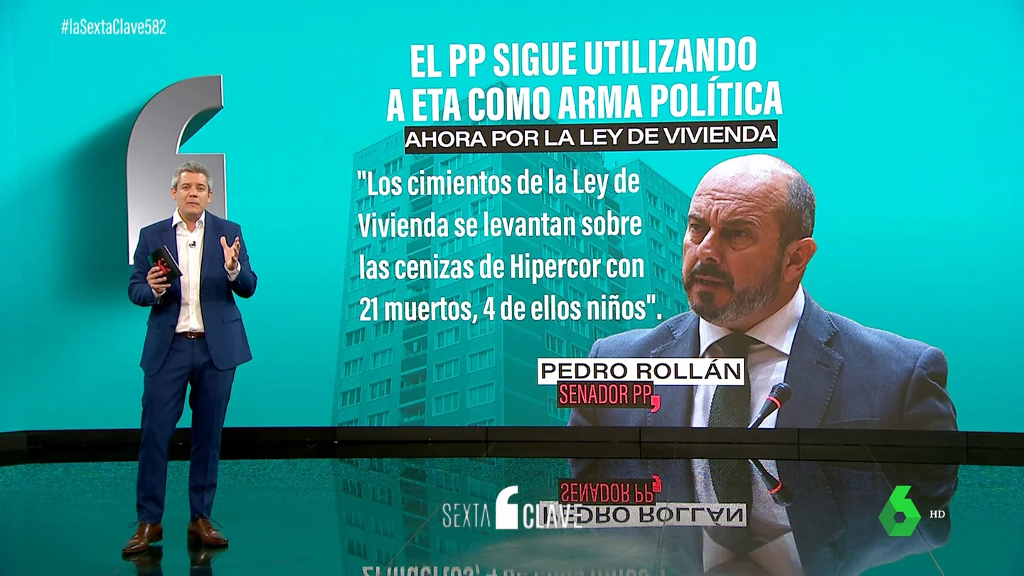 El PP vuelve a utilizar ETA como arma política: un senador usa los atentados terroristas para relacionarlos con la ley de vivienda El PP vuelve a utilizar ETA como arma política: un senador usa los atentados terroristas para relacionarlos con la ley de vivienda