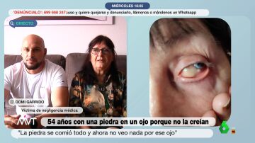 Una mujer pasa 54 años con una piedra dentro del ojo por una negligencia médica