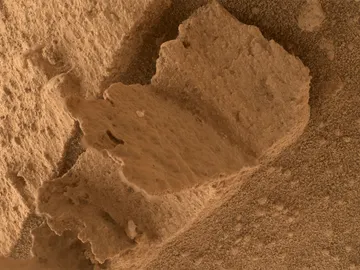 Roca de Marte con aspecto de libro Roca de Marte con aspecto de libro