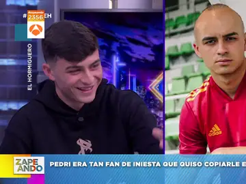 Pedri confiesa a Pablo Motos que desde pequeño quería parecerse a Iniesta: &quot;Me quería pelar como él&quot;