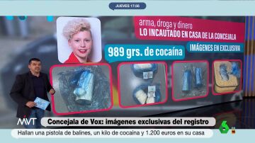 Imágenes exclusivas: así descubrió la Policía un kilo de cocaína en la casa de la concejala de Vox de Parla