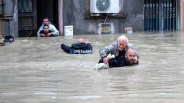 Operación de rescate en Italia.
