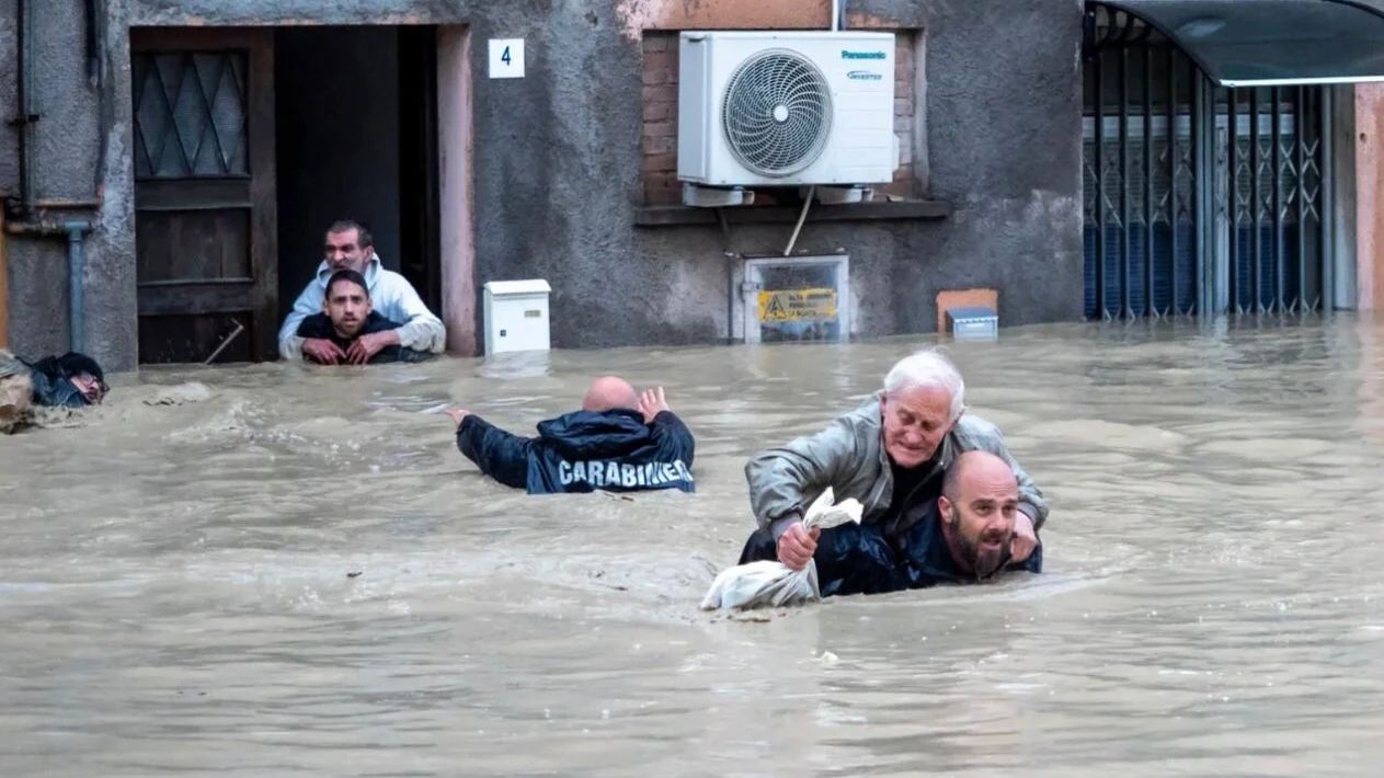 Operación de rescate en Italia.