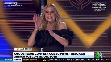 Ana Obregón confiesa en Mask Singer con qué famoso se dio su primer beso con lengua: "Dije, 'me lo quiero ligar'"