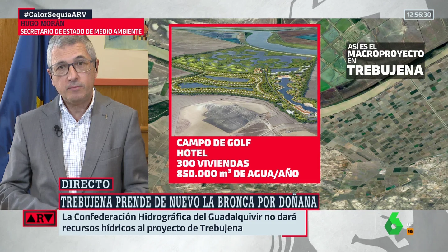 El secretario de Estado de Medio Ambiente tacha de "incomprensible" el magroproyecto de la Junta de Andalucía cerca de Doñana El secretario de Estado de Medio Ambiente tacha de "incomprensible" el magroproyecto de la Junta de Andalucía cerca de Doñana